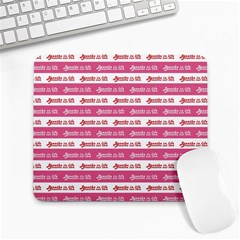 Breathe In Life, Breathe Out Love Text Motif Pattern Large Mousepad by dflcprintsclothing