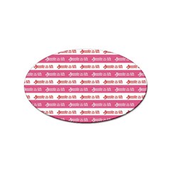 Breathe In Life, Breathe Out Love Text Motif Pattern Sticker Oval (100 Pack) by dflcprintsclothing