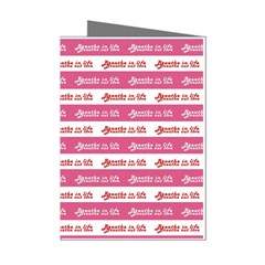 Breathe In Life, Breathe Out Love Text Motif Pattern Mini Greeting Cards (pkg Of 8)