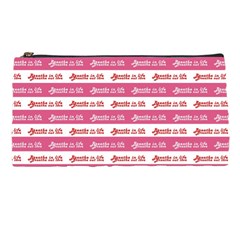 Breathe In Life, Breathe Out Love Text Motif Pattern Pencil Case by dflcprintsclothing