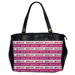 Breathe In Life, Breathe Out Love Text Motif Pattern Oversize Office Handbag by dflcprintsclothing