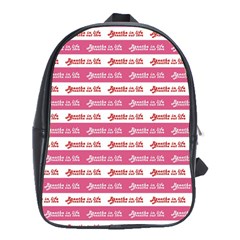 Breathe In Life, Breathe Out Love Text Motif Pattern School Bag (xl) by dflcprintsclothing