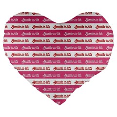 Breathe In Life, Breathe Out Love Text Motif Pattern Large 19  Premium Heart Shape Cushions by dflcprintsclothing