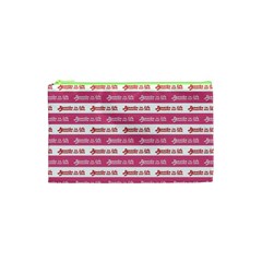 Breathe In Life, Breathe Out Love Text Motif Pattern Cosmetic Bag (xs) by dflcprintsclothing