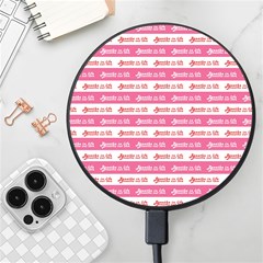 Breathe In Life, Breathe Out Love Text Motif Pattern Wireless Fast Charger(black) by dflcprintsclothing