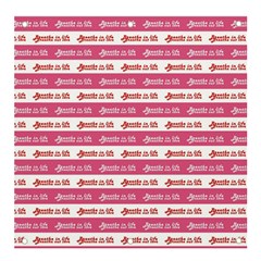 Breathe In Life, Breathe Out Love Text Motif Pattern Banner And Sign 4  X 4  by dflcprintsclothing