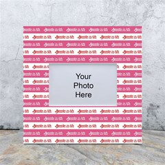 Breathe In Life, Breathe Out Love Text Motif Pattern White Box Photo Frame 4  X 6  by dflcprintsclothing