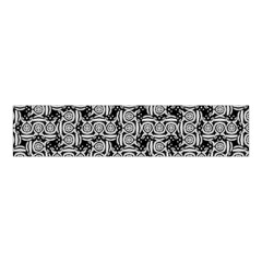 Ethnic Symbols Motif Black And White Pattern Velvet Scrunchie by dflcprintsclothing