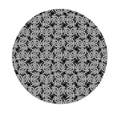 Ethnic Symbols Motif Black And White Pattern Mini Round Pill Box (pack Of 3) by dflcprintsclothing