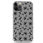 Ethnic symbols motif black and white pattern iPhone 12 Pro max TPU UV Print Case Front