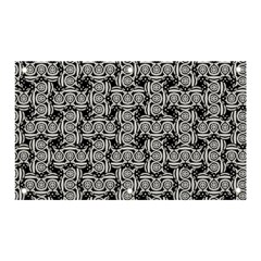 Ethnic Symbols Motif Black And White Pattern Banner And Sign 5  X 3  by dflcprintsclothing