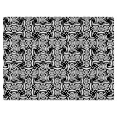 Ethnic Symbols Motif Black And White Pattern Premium Plush Fleece Blanket (extra Small) by dflcprintsclothing