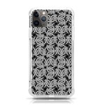 Ethnic symbols motif black and white pattern iPhone 11 Pro Max 6.5 Inch TPU UV Print Case Front