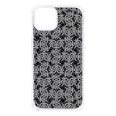 Ethnic Symbols Motif Black And White Pattern Iphone 13 Tpu Uv Print Case by dflcprintsclothing