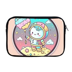 Boy Astronaut Cotton Candy Childhood Fantasy Tale Literature Planet Universe Kawaii Nature Cute Clou Apple Macbook Pro 17  Zipper Case by Maspions