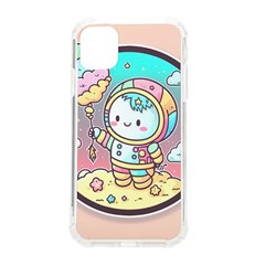 Boy Astronaut Cotton Candy Childhood Fantasy Tale Literature Planet Universe Kawaii Nature Cute Clou Iphone 11 Tpu Uv Print Case by Maspions