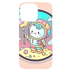 Boy Astronaut Cotton Candy Childhood Fantasy Tale Literature Planet Universe Kawaii Nature Cute Clou Iphone 14 Pro Max Black Uv Print Case by Maspions