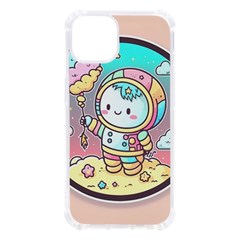 Boy Astronaut Cotton Candy Childhood Fantasy Tale Literature Planet Universe Kawaii Nature Cute Clou Iphone 13 Tpu Uv Print Case by Maspions