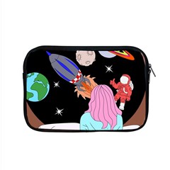 Girl Bed Space Planets Spaceship Rocket Astronaut Galaxy Universe Cosmos Woman Dream Imagination Bed Apple Macbook Pro 15  Zipper Case by Maspions