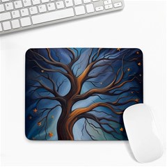 Tree Branches Mystical Moon Expressionist Oil Painting Acrylic Painting Abstract Nature Moonlight Ni Small Mousepad