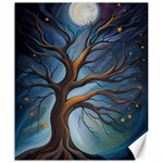 Tree Branches Mystical Moon Expressionist Oil Painting Acrylic Painting Abstract Nature Moonlight Ni Canvas 20  x 24  19.57 x23.15  Canvas - 1