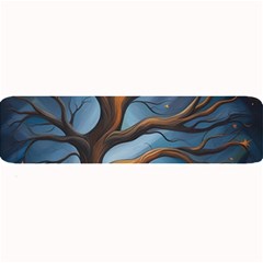 Tree Branches Mystical Moon Expressionist Oil Painting Acrylic Painting Abstract Nature Moonlight Ni Large Bar Mat