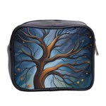 Tree Branches Mystical Moon Expressionist Oil Painting Acrylic Painting Abstract Nature Moonlight Ni Mini Toiletries Bag (Two Sides) Back