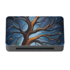 Tree Branches Mystical Moon Expressionist Oil Painting Acrylic Painting Abstract Nature Moonlight Ni Memory Card Reader With Cf by Maspions