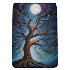 Tree Branches Mystical Moon Expressionist Oil Painting Acrylic Painting Abstract Nature Moonlight Ni Removable Flap Cover (l)