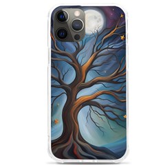 Tree Branches Mystical Moon Expressionist Oil Painting Acrylic Painting Abstract Nature Moonlight Ni Iphone 12 Pro Max Tpu Uv Print Case by Maspions