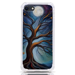 Tree Branches Mystical Moon Expressionist Oil Painting Acrylic Painting Abstract Nature Moonlight Ni Iphone Se by Maspions