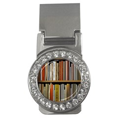 Book Nook Books Bookshelves Comfortable Cozy Literature Library Study Reading Reader Reading Nook Ro Money Clips (cz)  by Maspions