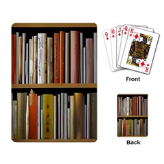 Book Nook Books Bookshelves Comfortable Cozy Literature Library Study Reading Reader Reading Nook Ro Playing Cards Single Design (rectangle) by Maspions