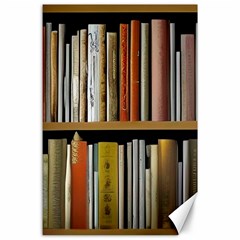 Book Nook Books Bookshelves Comfortable Cozy Literature Library Study Reading Reader Reading Nook Ro Canvas 24  X 36  by Maspions