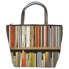 Book Nook Books Bookshelves Comfortable Cozy Literature Library Study Reading Reader Reading Nook Ro Bucket Bag by Maspions