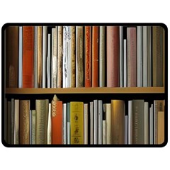 Book Nook Books Bookshelves Comfortable Cozy Literature Library Study Reading Reader Reading Nook Ro Fleece Blanket (large)