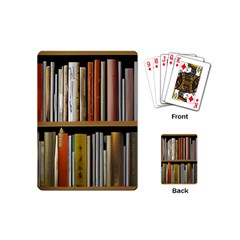 Book Nook Books Bookshelves Comfortable Cozy Literature Library Study Reading Reader Reading Nook Ro Playing Cards Single Design (mini)