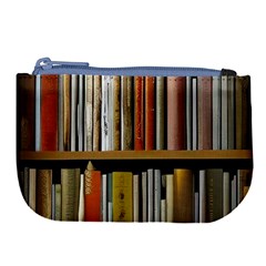 Book Nook Books Bookshelves Comfortable Cozy Literature Library Study Reading Reader Reading Nook Ro Large Coin Purse by Maspions