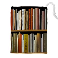 Book Nook Books Bookshelves Comfortable Cozy Literature Library Study Reading Reader Reading Nook Ro Drawstring Pouch (5xl) by Maspions