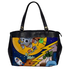 Astronaut Moon Monsters Spaceship Universe Space Cosmos Oversize Office Handbag