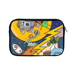 Astronaut Moon Monsters Spaceship Universe Space Cosmos Apple Ipad Mini Zipper Cases by Maspions