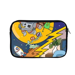 Astronaut Moon Monsters Spaceship Universe Space Cosmos Apple Macbook Pro 13  Zipper Case by Maspions