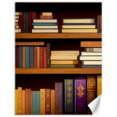 Book Nook Books Bookshelves Comfortable Cozy Literature Library Study Reading Room Fiction Entertain Canvas 12  X 16 