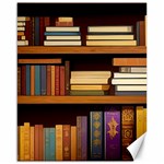 Book Nook Books Bookshelves Comfortable Cozy Literature Library Study Reading Room Fiction Entertain Canvas 16  x 20  15.75 x19.29  Canvas - 1