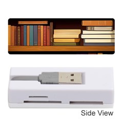 Book Nook Books Bookshelves Comfortable Cozy Literature Library Study Reading Room Fiction Entertain Memory Card Reader (stick)