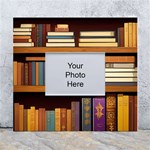 Book Nook Books Bookshelves Comfortable Cozy Literature Library Study Reading Room Fiction Entertain White Wall Photo Frame 5  x 7  Front