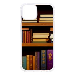 Book Nook Books Bookshelves Comfortable Cozy Literature Library Study Reading Room Fiction Entertain Iphone 13 Tpu Uv Print Case by Maspions