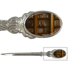 Books Book Shelf Shelves Knowledge Book Cover Gothic Old Ornate Library Letter Opener by Maspions