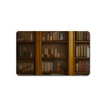 Books Book Shelf Shelves Knowledge Book Cover Gothic Old Ornate Library Magnet (Name Card) Front