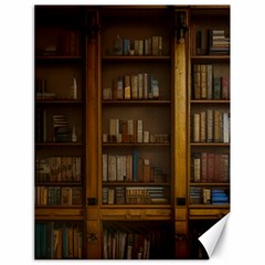 Books Book Shelf Shelves Knowledge Book Cover Gothic Old Ornate Library Canvas 18  X 24  by Maspions